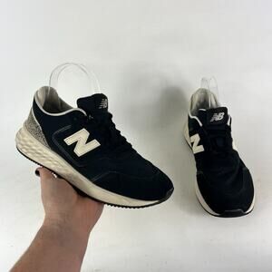 New Balance X-70 Sneakers Women's 8 Black White Lace Up Low Top Running Shoes